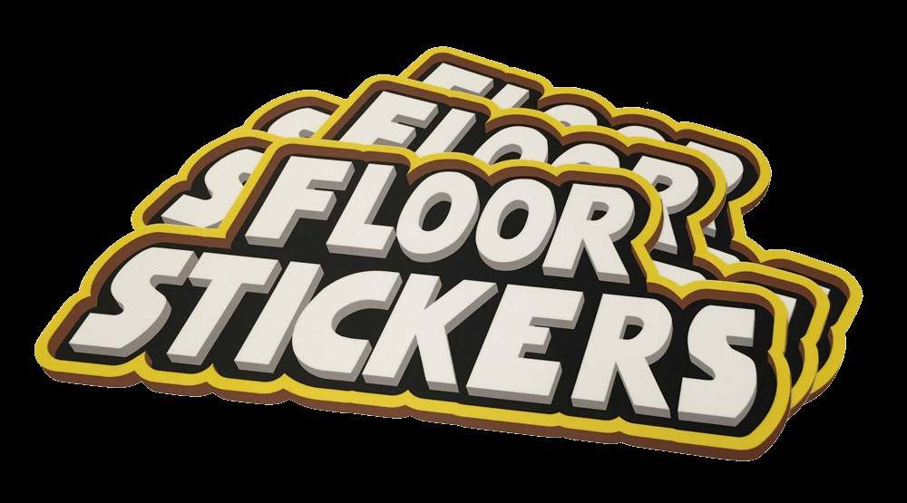 Our floor stickers are great for shop and supermarket floors in need of extra advertising