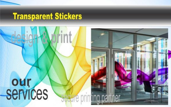 Clear Stickers, Printing