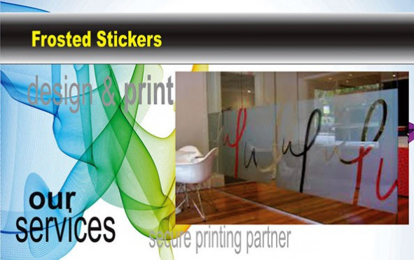 Frosted Stickers|Custom Stickers