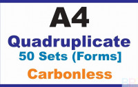 Invoice Books|Quadruplicate A4 - Custom Invoice Books|Carbonless Printing |[Buy Australian] 