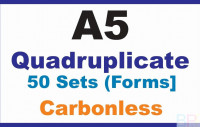 Invoice Books|Quadruplicate A5 50 Sets