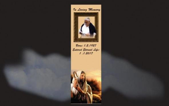 Memorial Bookmarks|Funeral Bookmarks|BPP61028