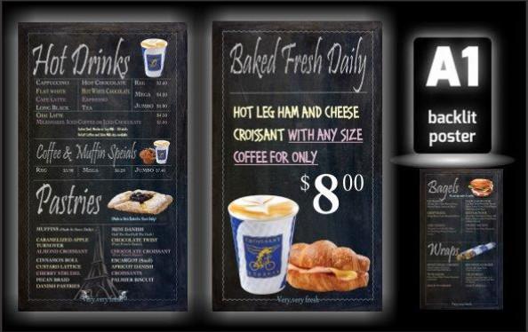 Chalkboard Menu boards for cafes