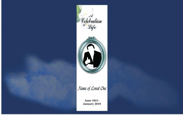 Memorial Bookmarks| Funeral Bookmarks| BPP6105
