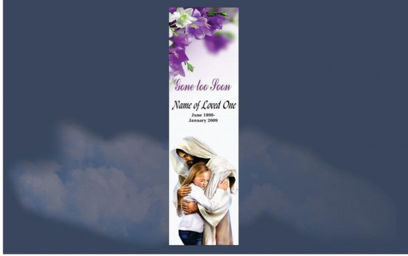 Memorial Bookmarks|Funeral Bookmarks|BPP6107