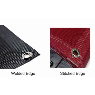 Stiched and Wlded Banner Edges