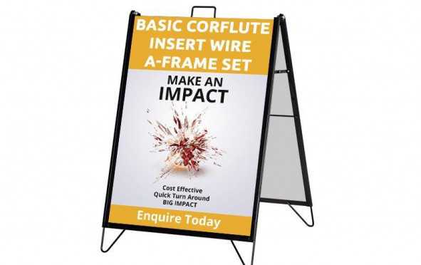Corflute Insert Wire A-Frame Set