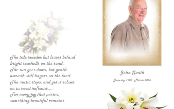 Funeral Order of Service|Funeral Bookmarks