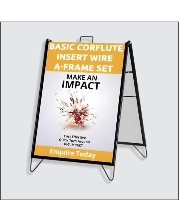 Corflute Insert Wire A-Frame Set
