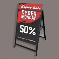 Corflute A Frame, With eye-catching inserts 