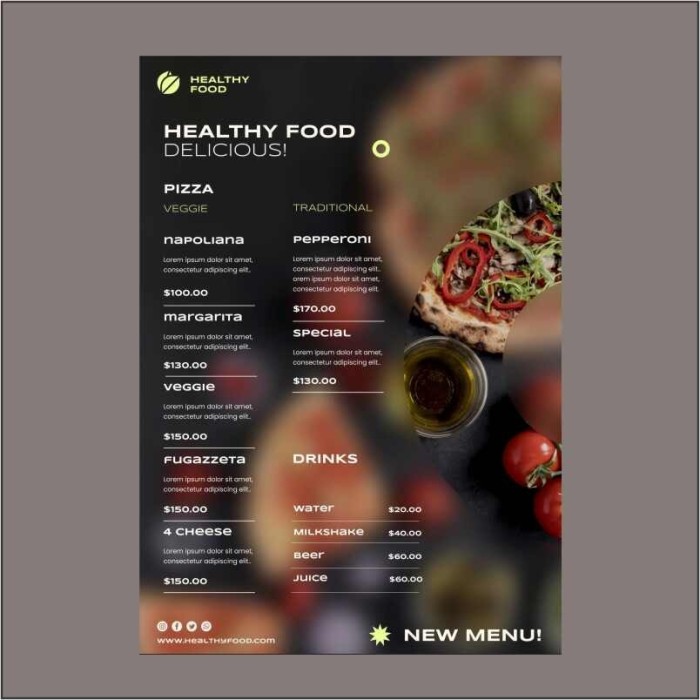 We create LED backlit menu posters