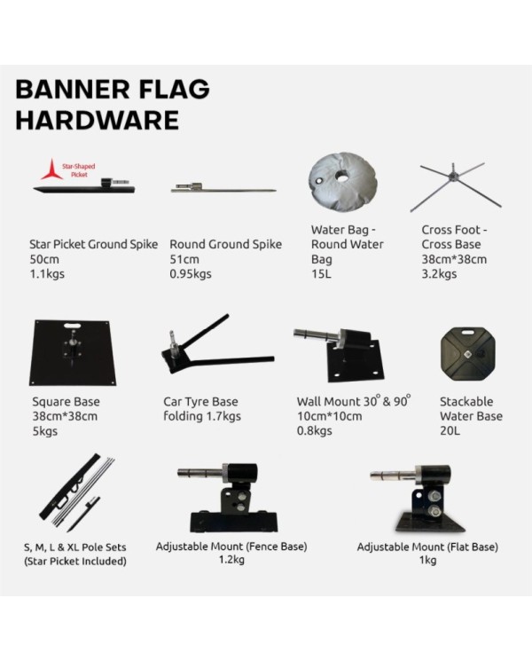 Banner Flag Hardware