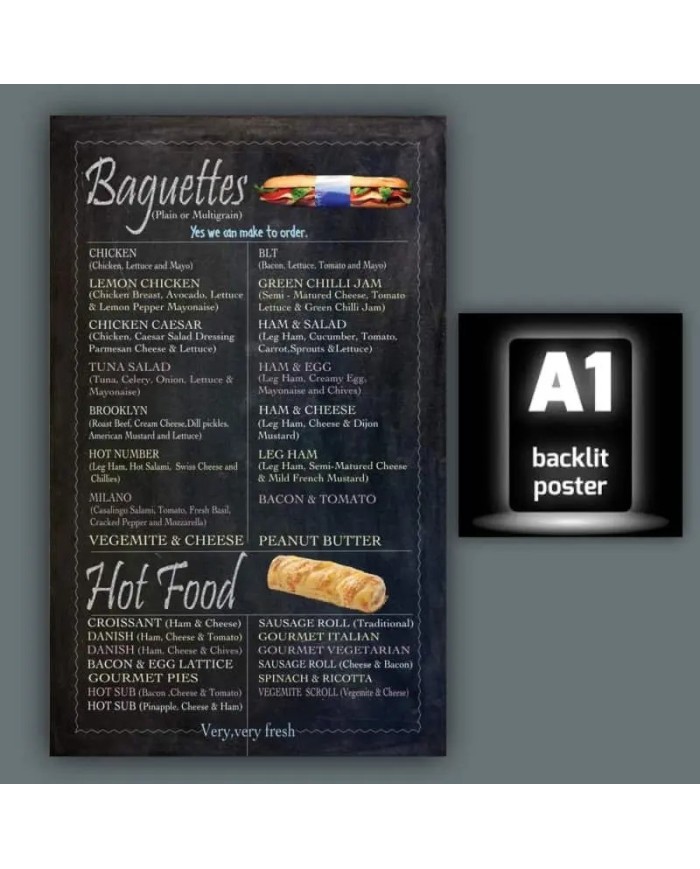 French Chalkboard Menu Boards for Cafes