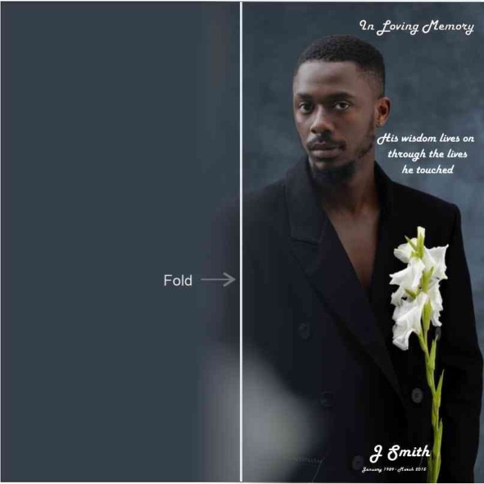 Funeral Booklet | Number:610801