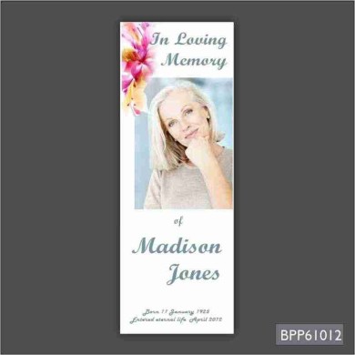 Funeral Bookmark-BPP61012