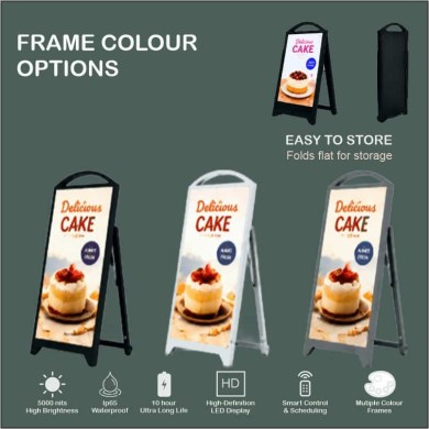Retail Digital Signage- Three Frame Colours